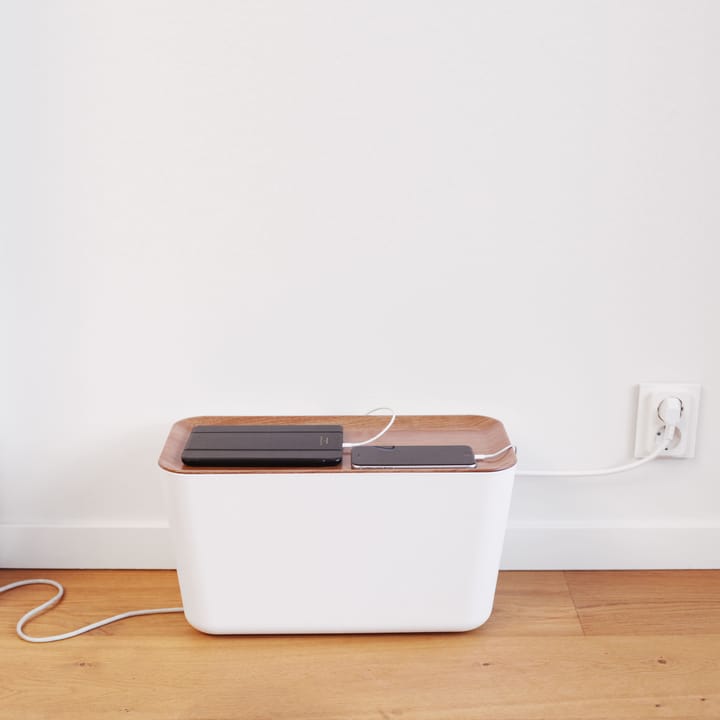 Cable Organiser XXL cabel tidy, Wood-white Bosign