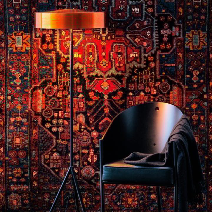 Cymbal floor lamp, Red matte Bsweden