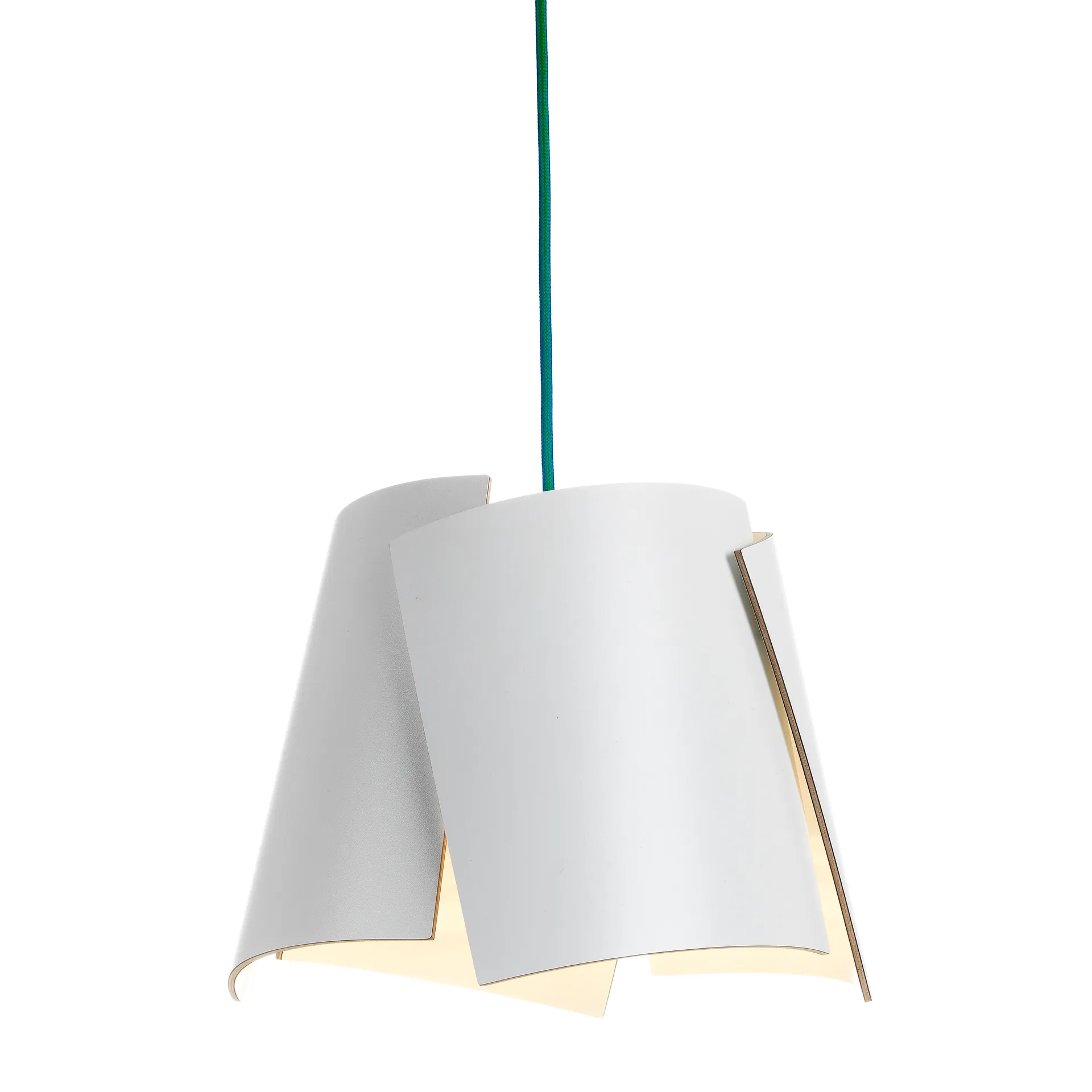 Leaf vit lampa, vit-turkos Bsweden