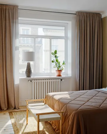 Bartha table lamp 74 cm - Brown-beige - By Rydéns