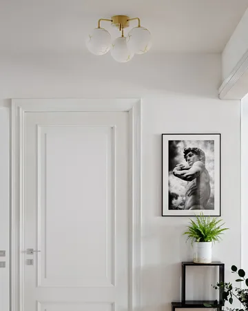 Bellagio ceiling lamp 3-lite - Brass-white - By Rydéns