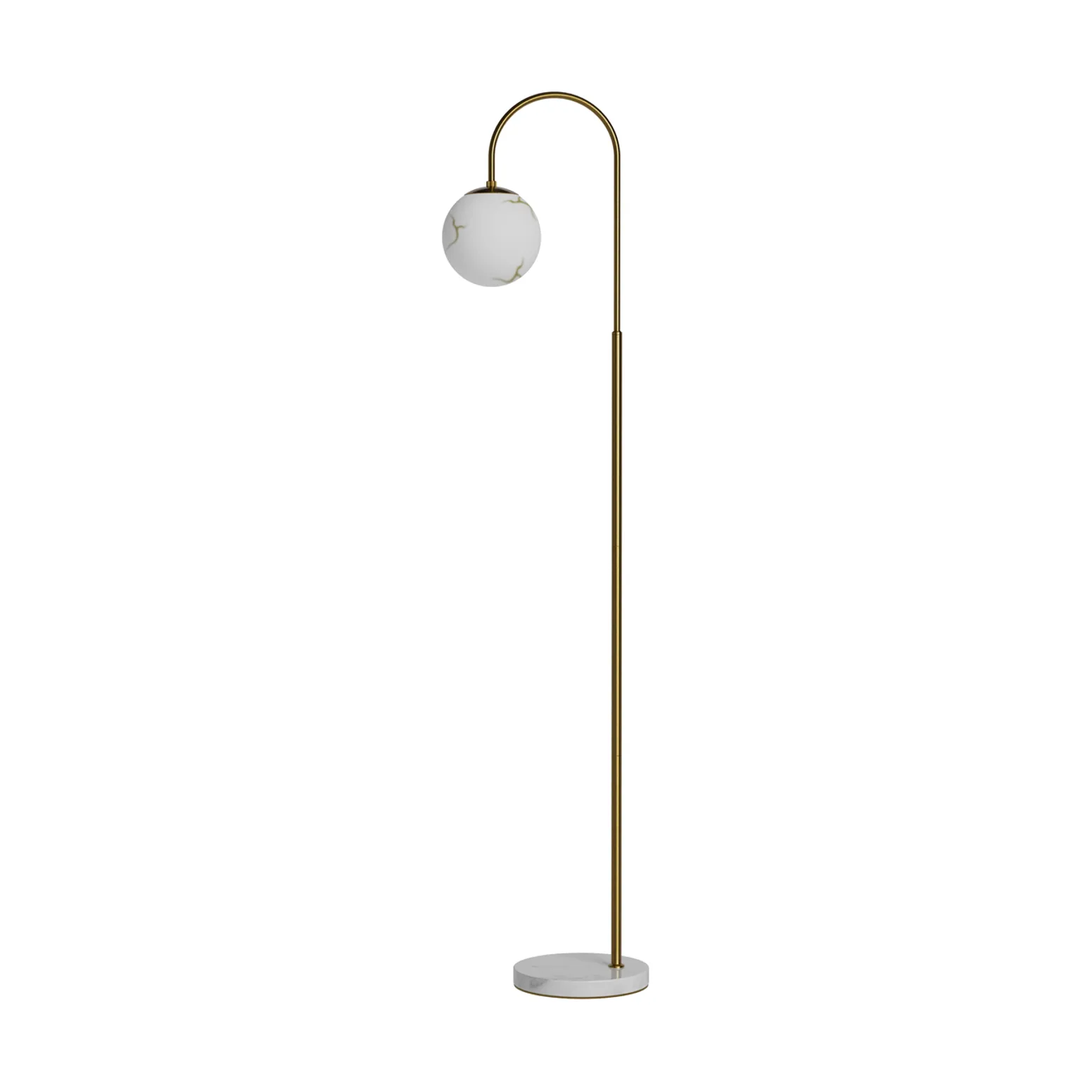Bellagio floor lamp 163 cm, Brass-white By Rydéns