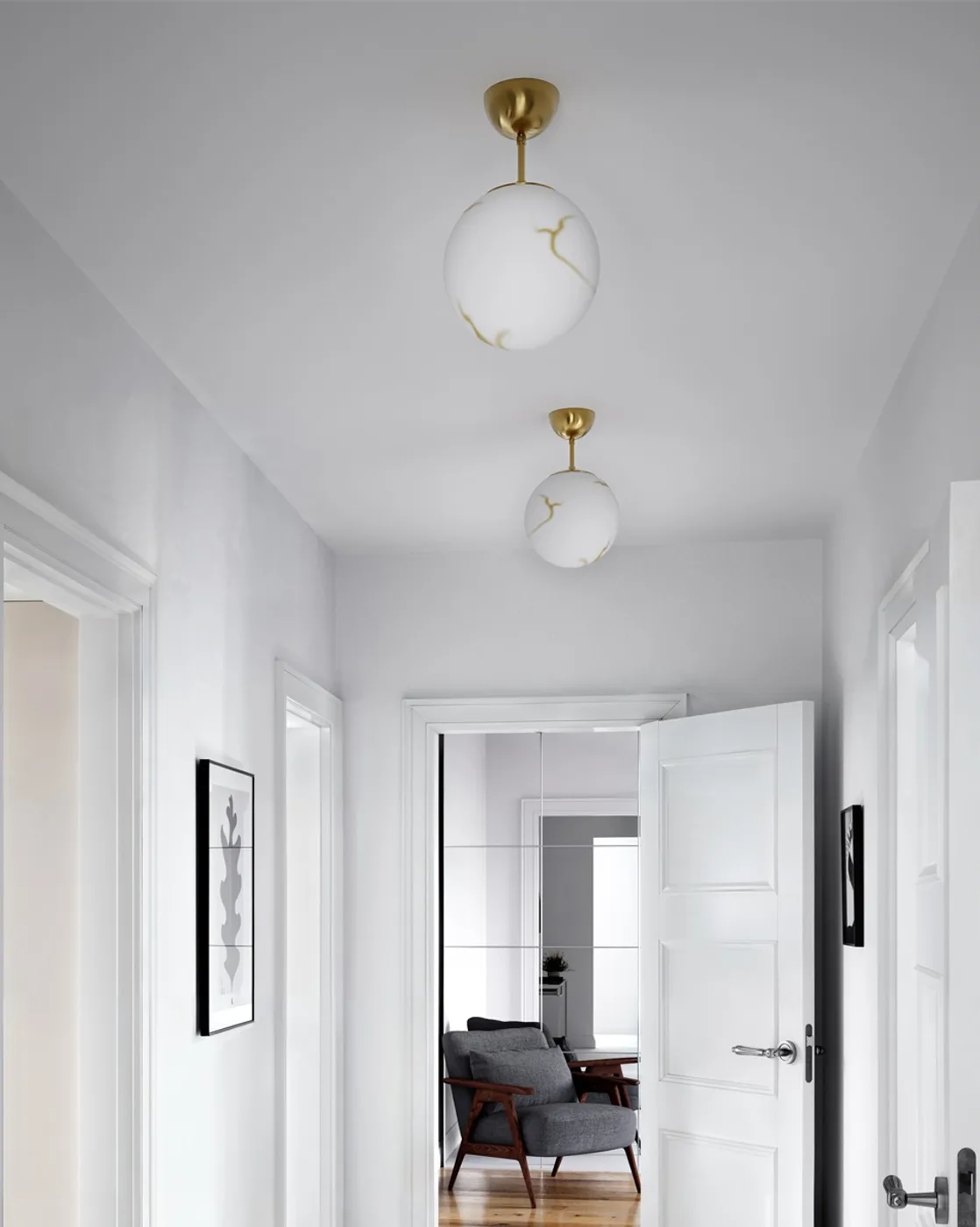 Bellagio pendant light Ø25 cm, Brass-white By Rydéns