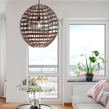 Broom ceiling lamp Ø60 cm - coffee - By Rydéns