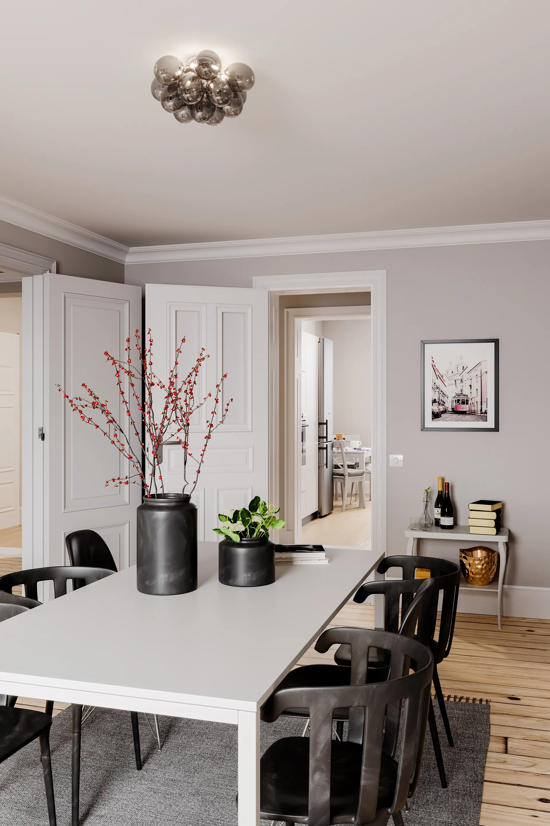 Gross ceiling lamp Ø30 cm, Smoke By Rydéns