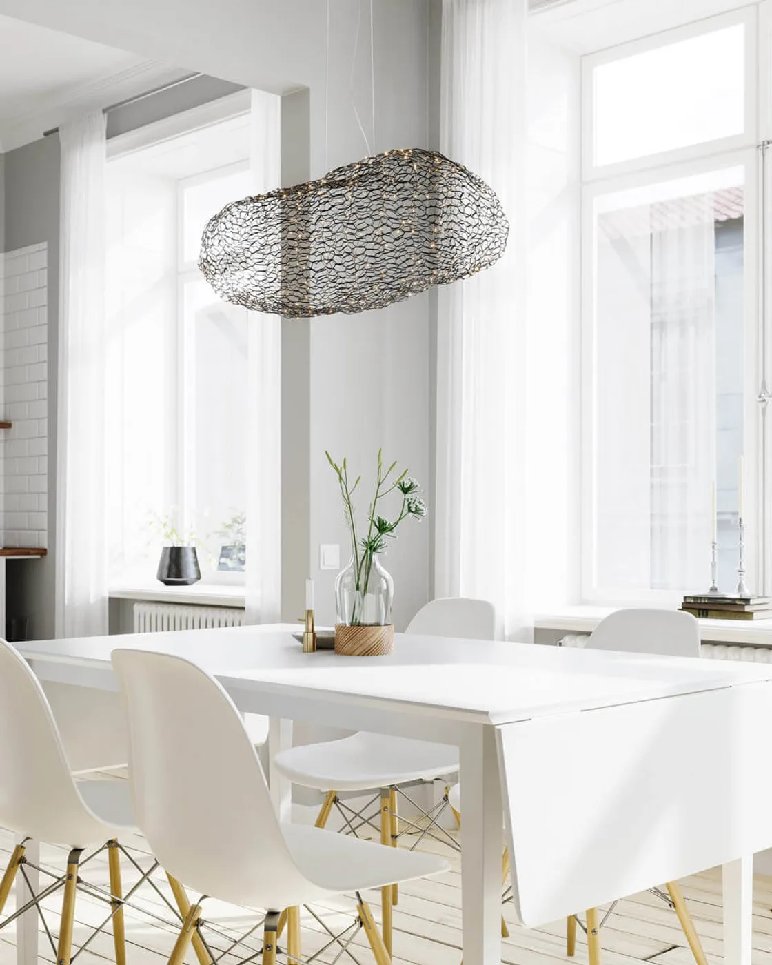 Hayden taklampa 76 cm, Matt svart By Rydéns