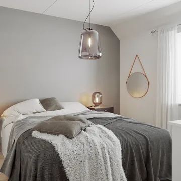 Leola ceiling lamp Ø33 cm - black-smoke grey - By Rydéns