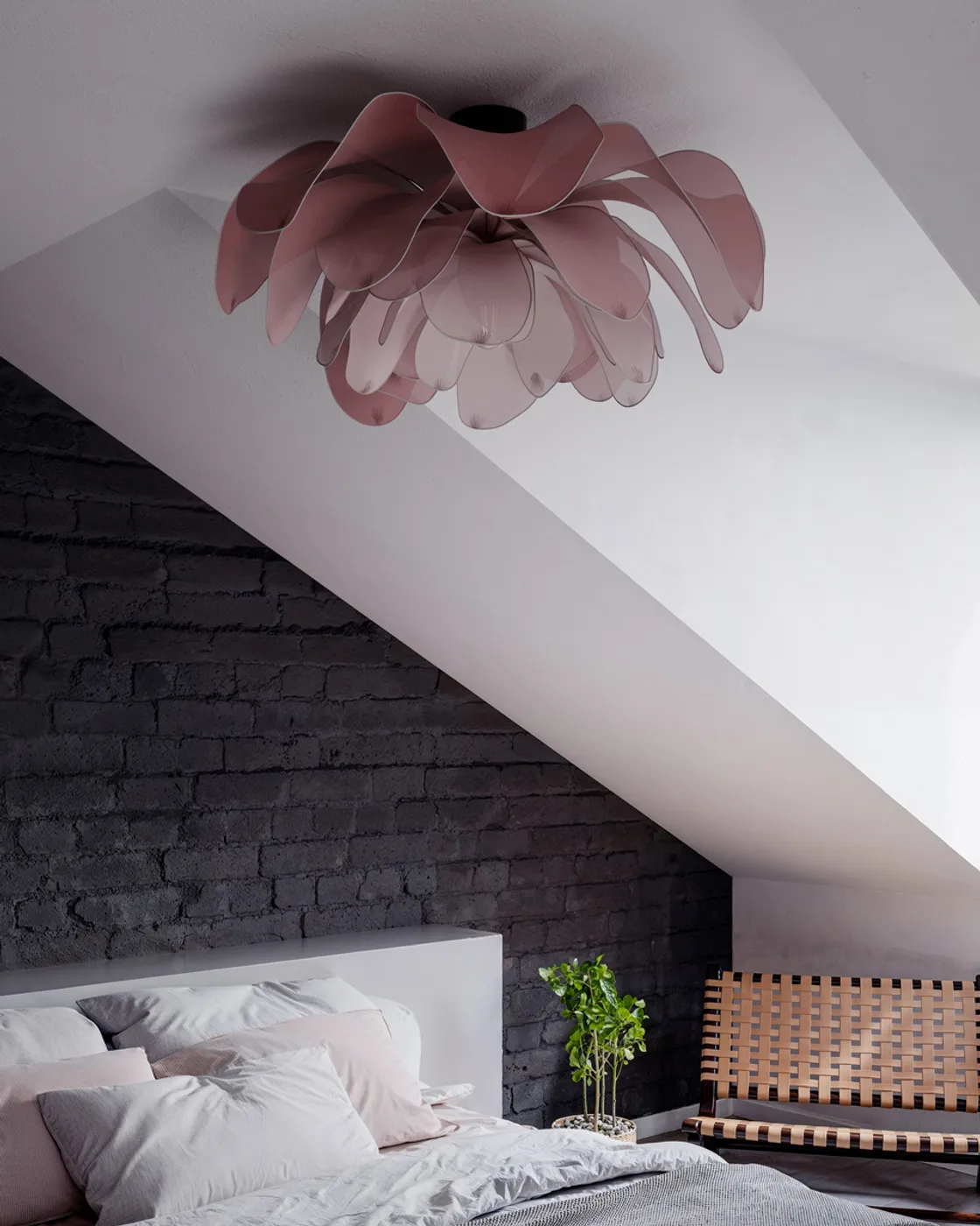 Lou Lou plafond Ø80 cm, Rosa By Rydéns