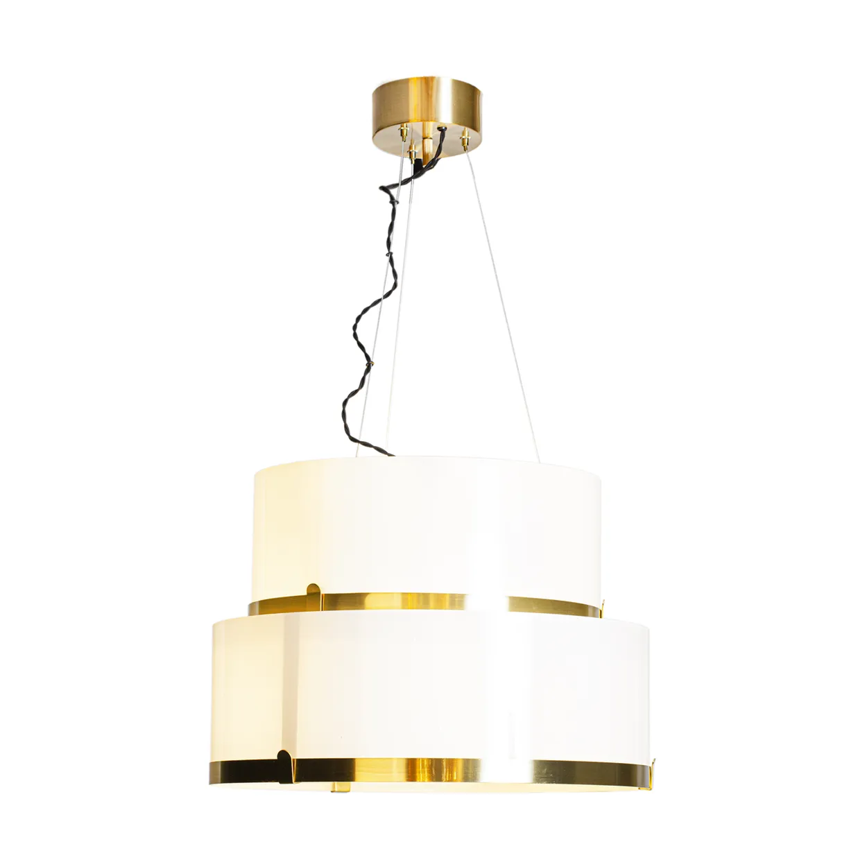 By Rydéns Marcel pendant lamp Ø50 cm Brass-white