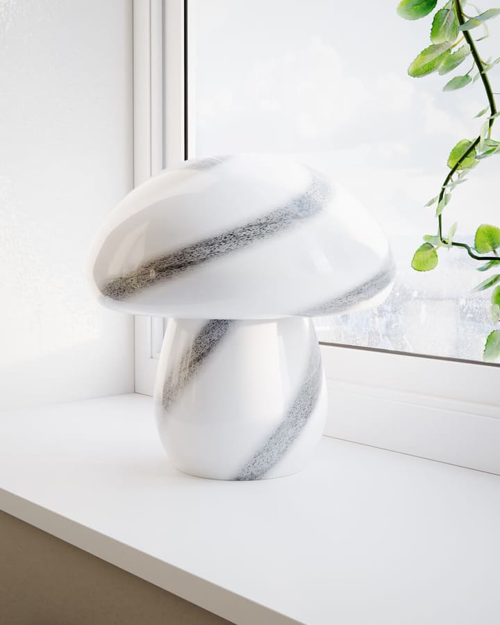 Mira Mushroom bordslampa 30 cm, Vit-svart By Rydéns