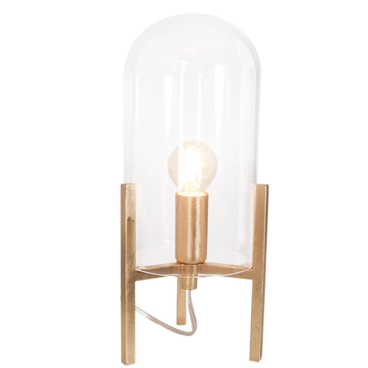 Smokey bordslampa, guld, klar By Rydéns
