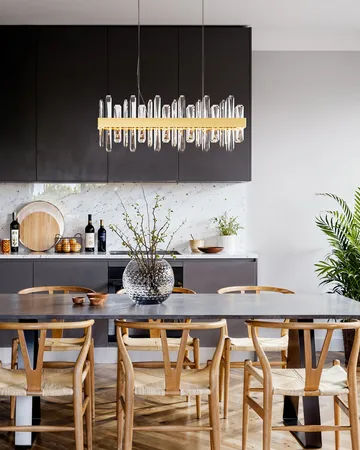 Triumph Bar Deckenleuchte 80 cm - Messing-klar - By Rydéns