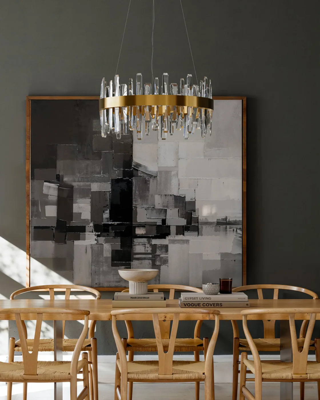 Triumph ceiling light Ø60 cm, Brass-clear By Rydéns