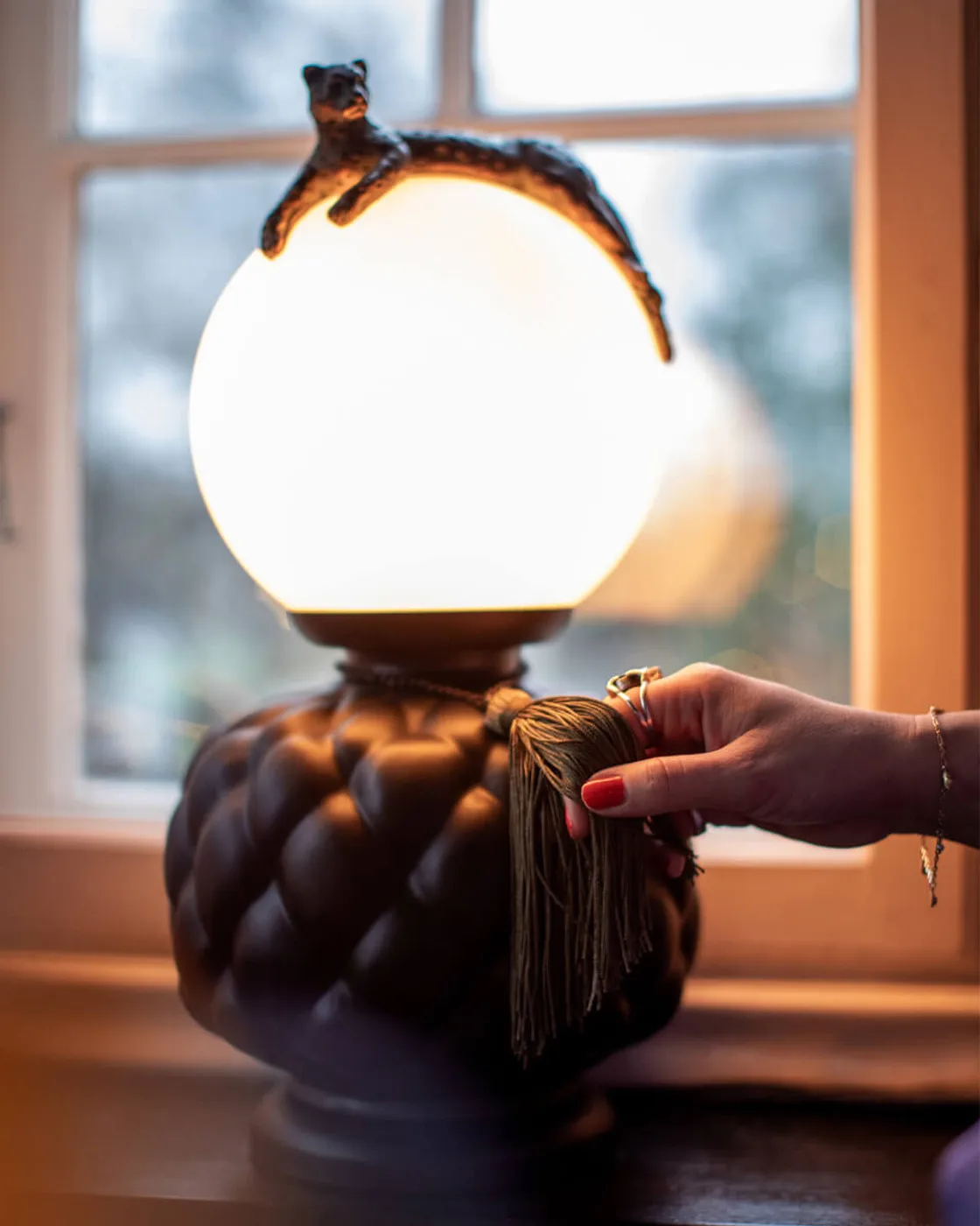 Viva La Diva bordslampa 45 cm, Svart-matt vit By Rydéns