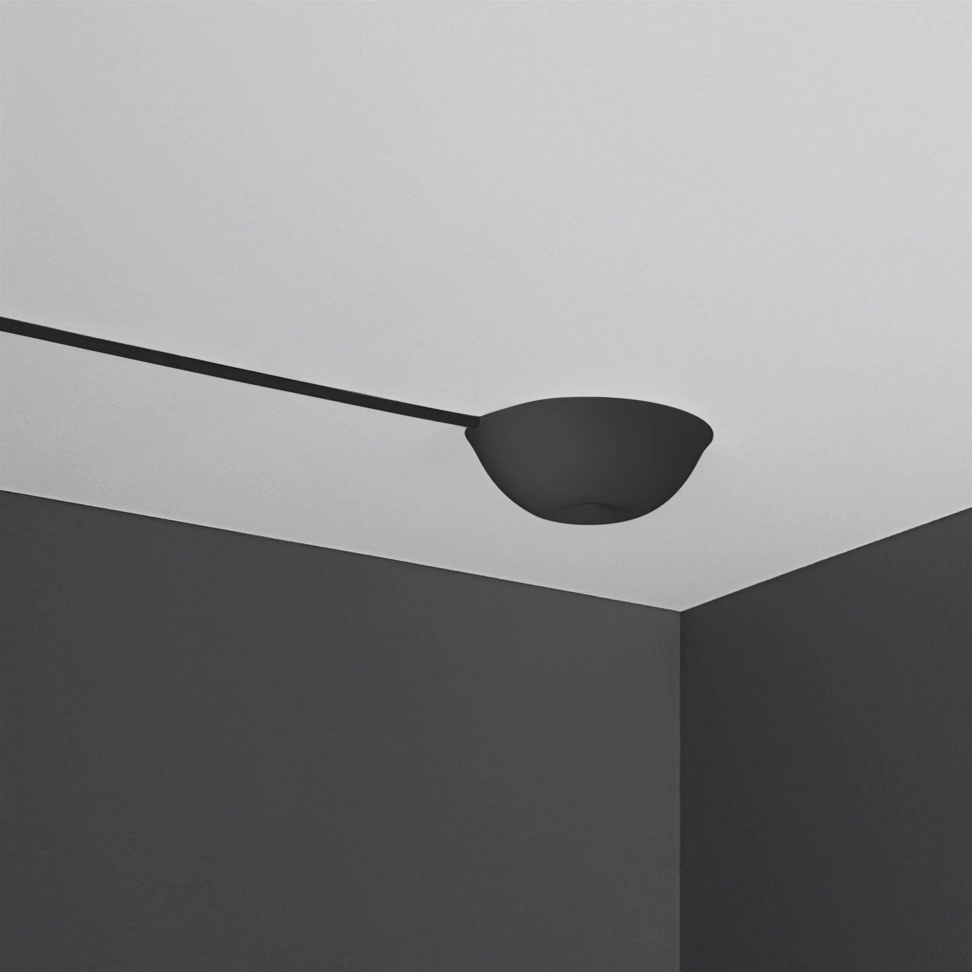 CableCup Hide ceiling cup, black CableCup