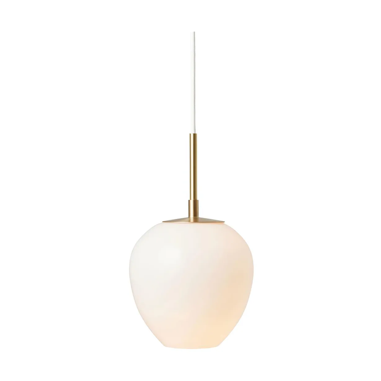 MT221 Tulip lamp Ø17 cm, Opal glass-brass Carl Hansen & Søn