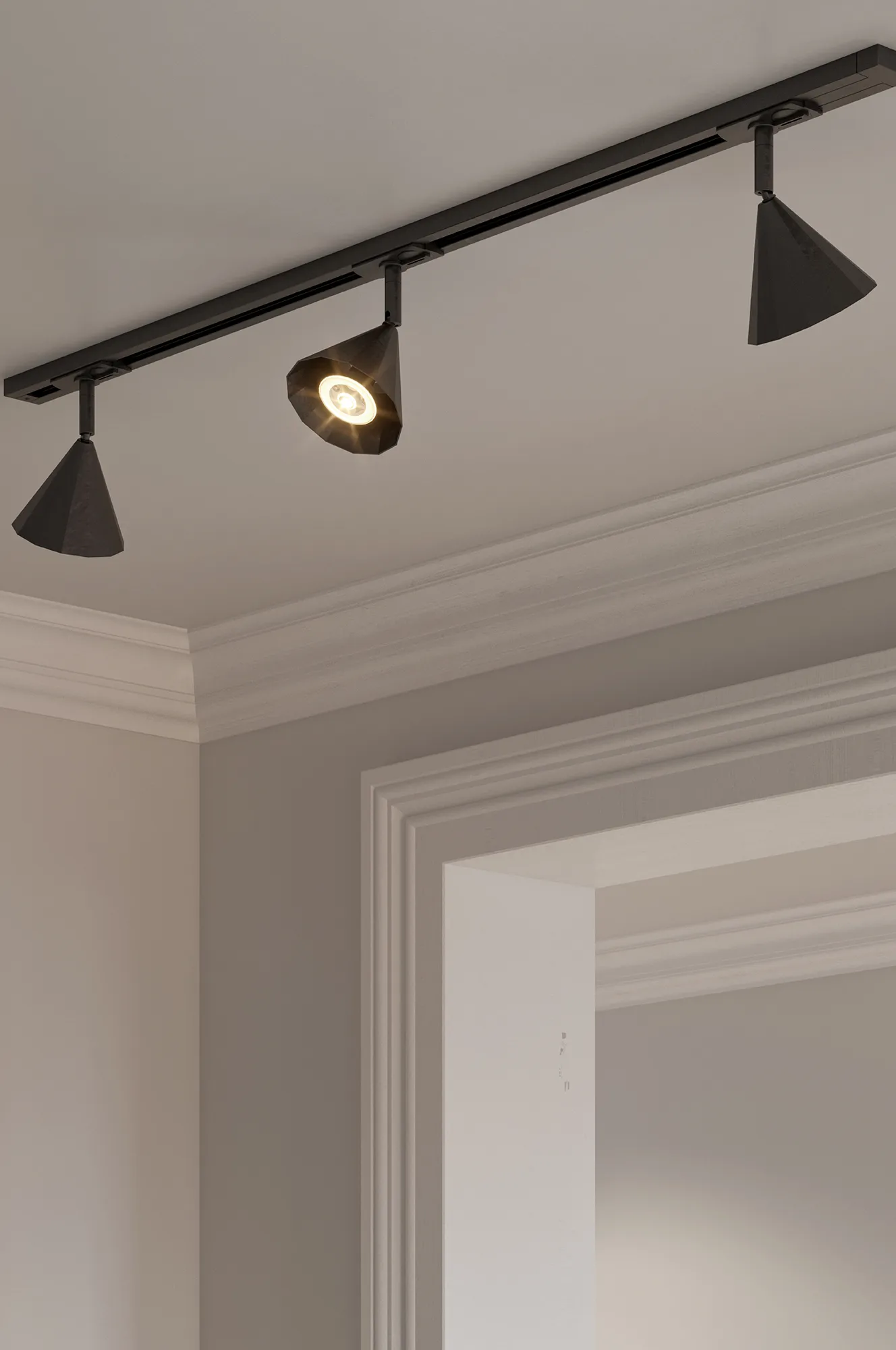 Rain 10 ceiling spotlight, Black CO Bankeryd