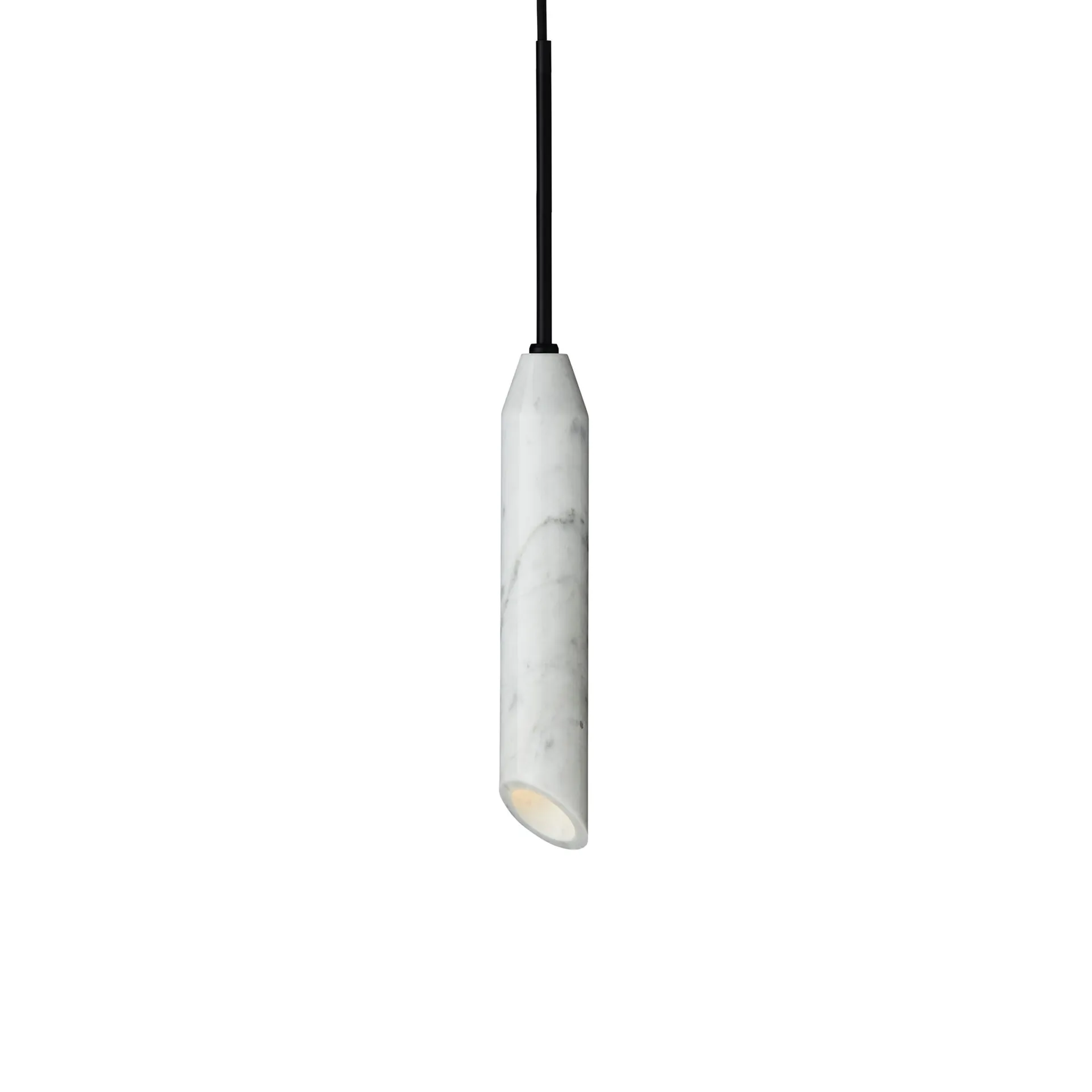 Marble Art pendel Ø5x55 cm marmor, Vit Design By Us