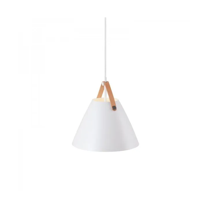 Strap ceiling lamp Ø27 cm, matte white Design For The People