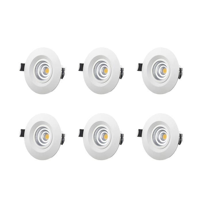 Designlight downlight fast 6-pack - Vit - Designlight