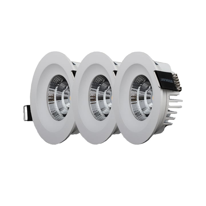 Designlight downlight fast inkluderad drivdon och kablage 3-pack - Vit - Designlight