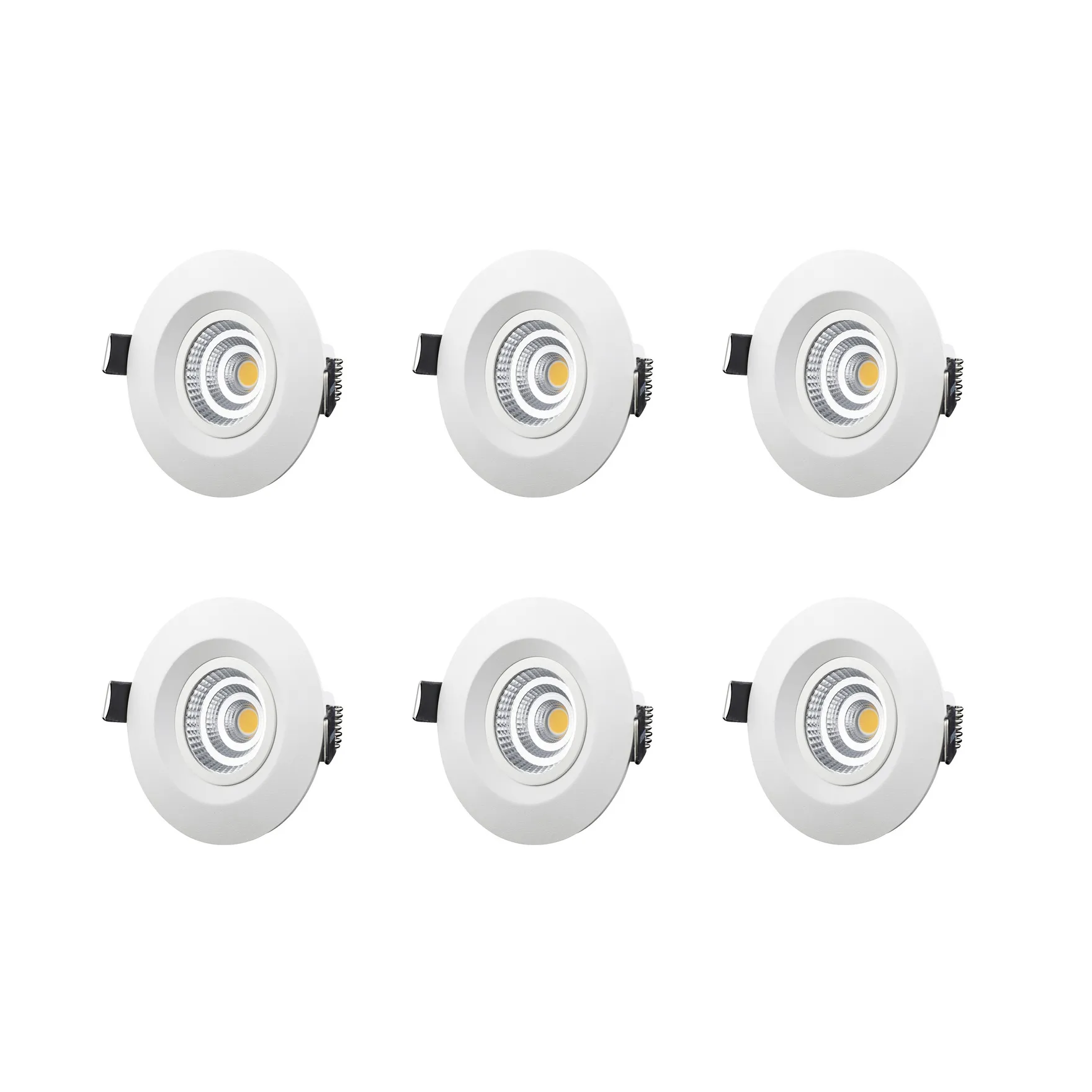 Designlight downlight fixed 6-pack, White Designlight