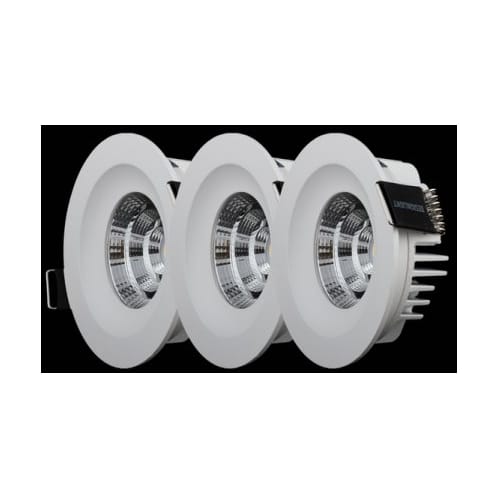 Designlight downlight fixed including driver and wiring 3-pack - White - Designlight