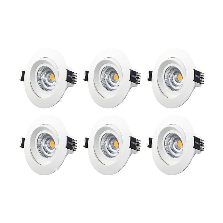 Designlight Downlight Tilt 6er-Pack - Weiß - Designlight