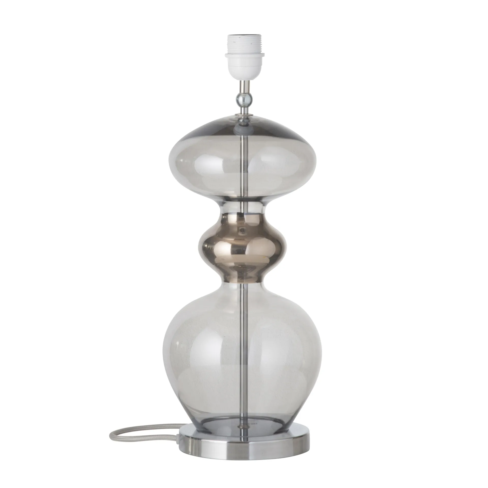 Futura lamp base, smokey grey EBB & FLOW