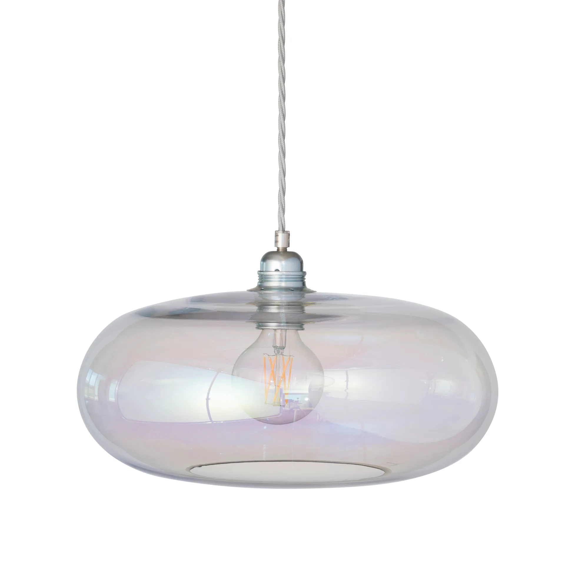 Horizon Pendelleuchte Ø 36cm, Chameleon-silber EBB & FLOW