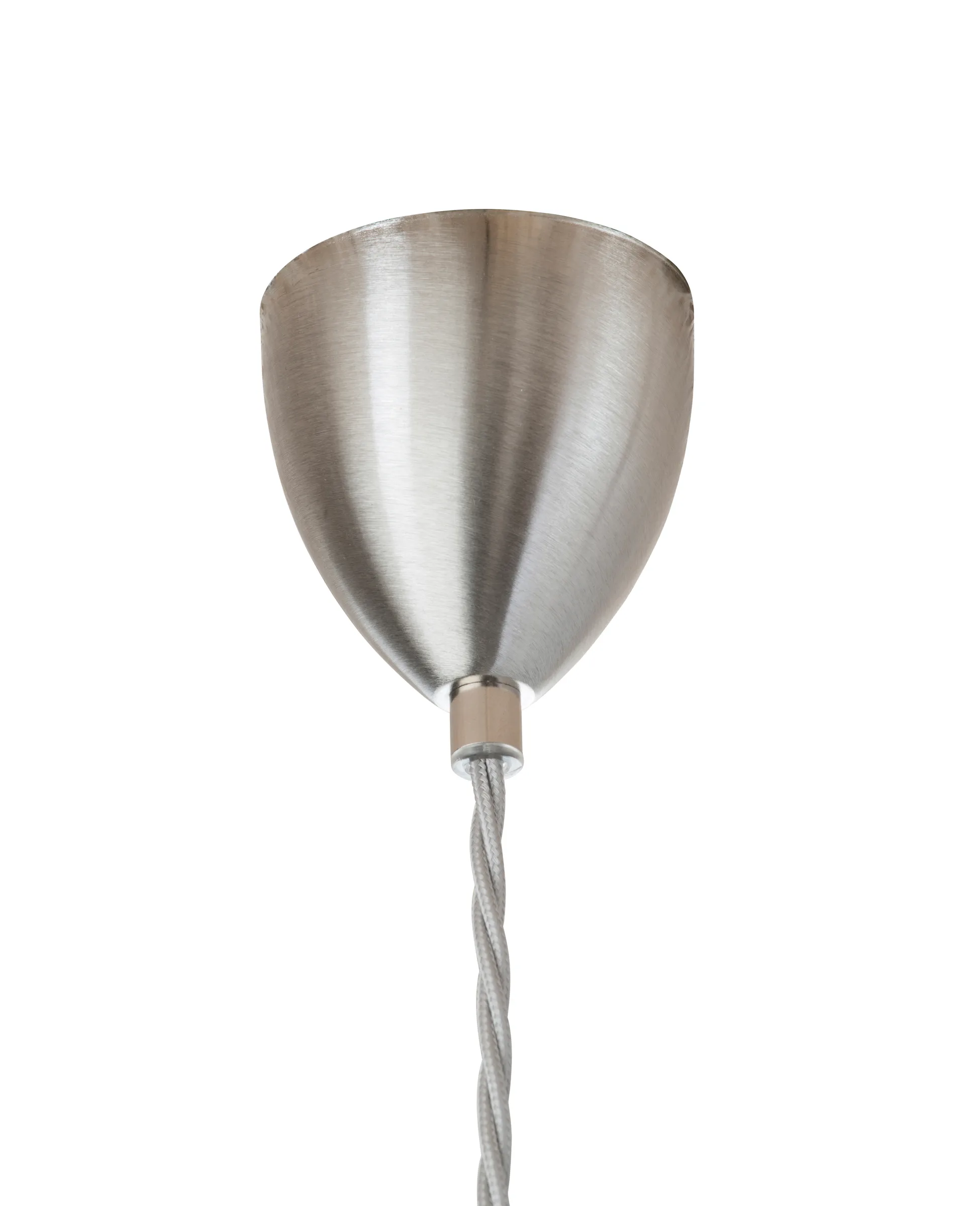 Rowan pendant lamp L, Ø 28 cm, clear, silver cord EBB & FLOW