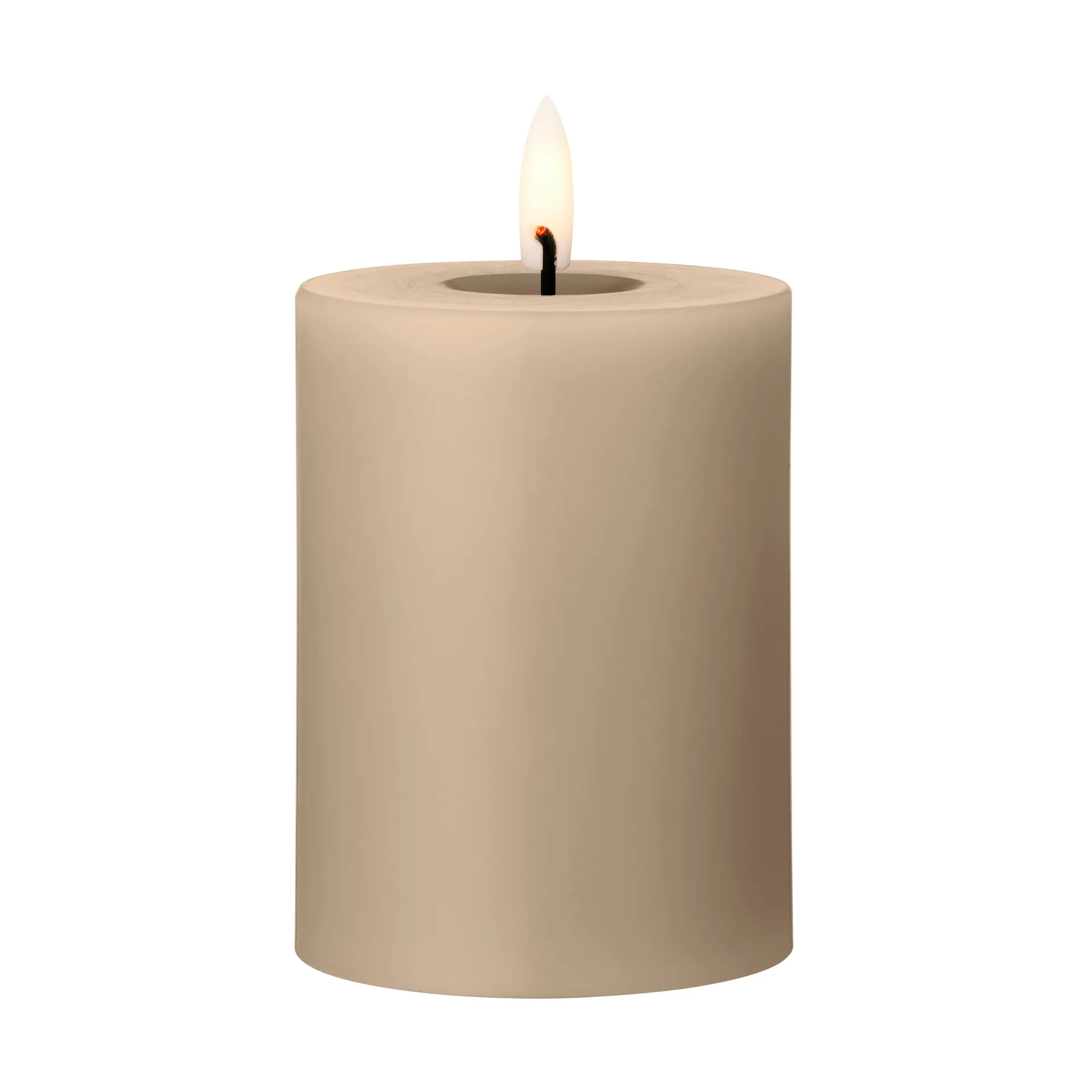 ester & erik Blockkerze LED, 18 Nougat Note, 10cm ester & erik