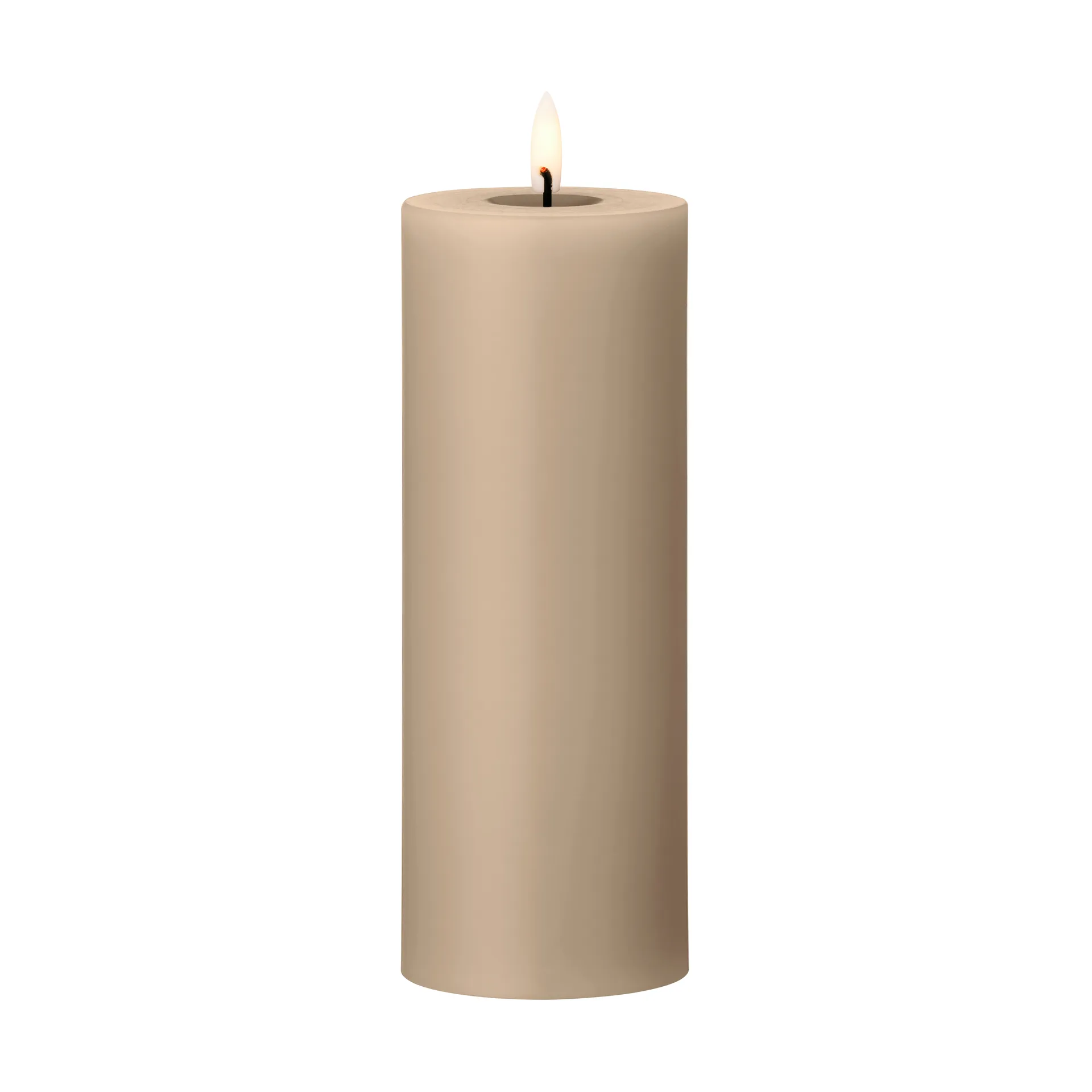 ester & erik Blockkerze LED, 18 Nougat Note, 20cm ester & erik