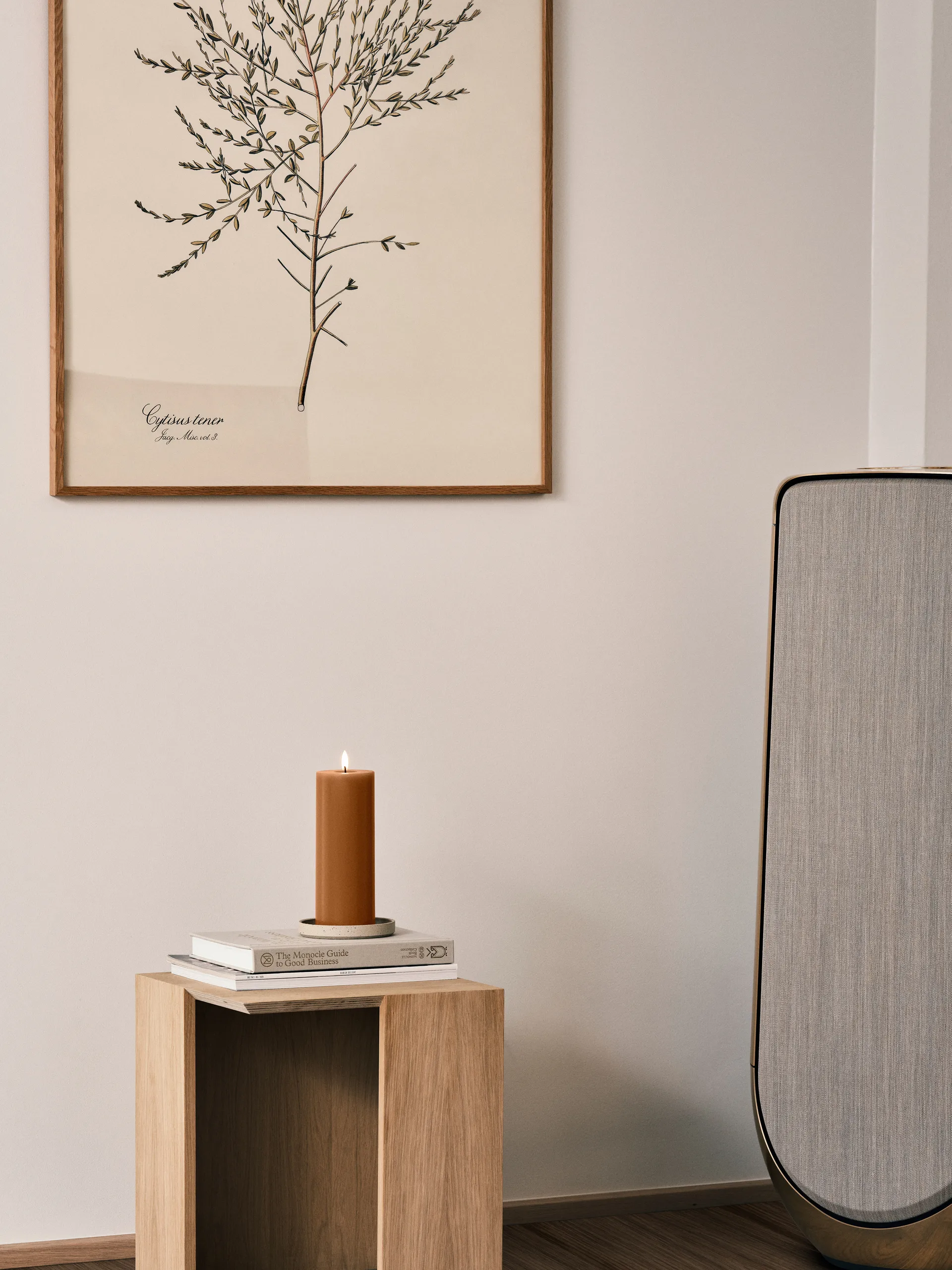 ester & erik Blockkerze LED, 23 Raw Toffee, 20cm ester & erik