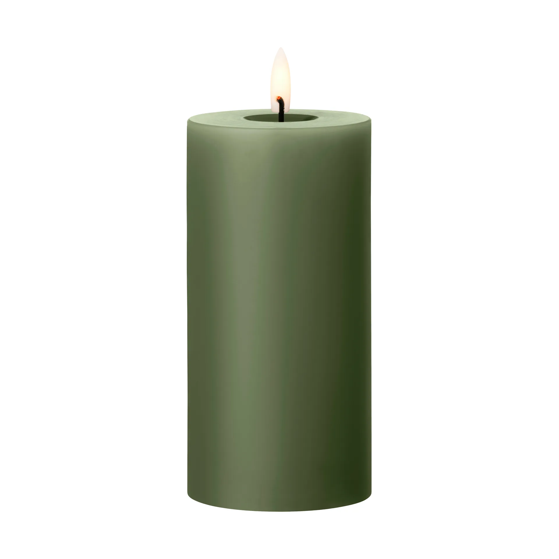 ester & erik blockljus LED, 70 Green Soil, 15 cm ester & erik