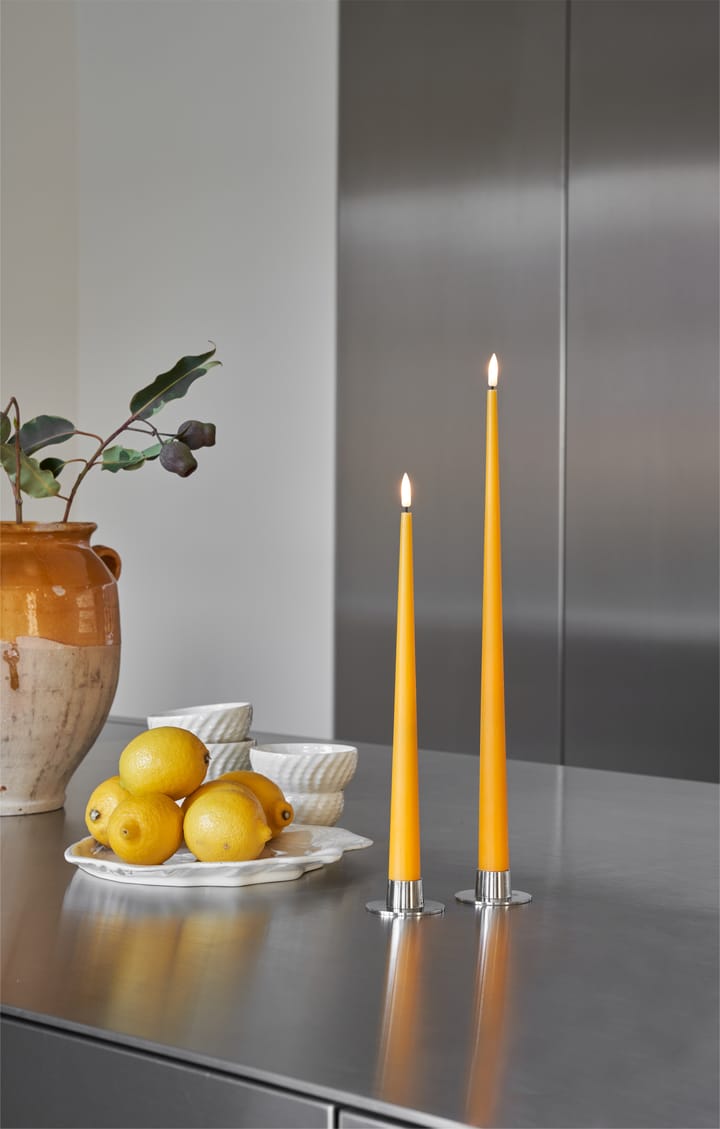 ester & erik taper candle LED 40 cm 2-pack, 85 Mango ester & erik