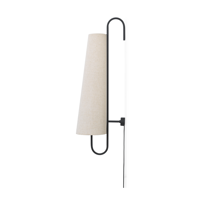 Ancora wall lamp - Black-Natural - Ferm Living