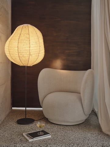 Kurbis floor lamp high - Natural-black - Ferm Living