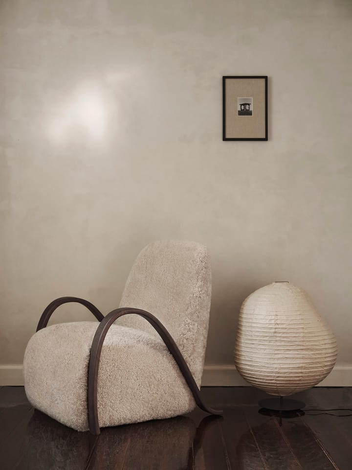 Kurbis floor lamp low, Natural-black Ferm Living