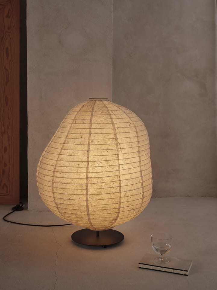 Kurbis floor lamp low, Natural-black Ferm Living