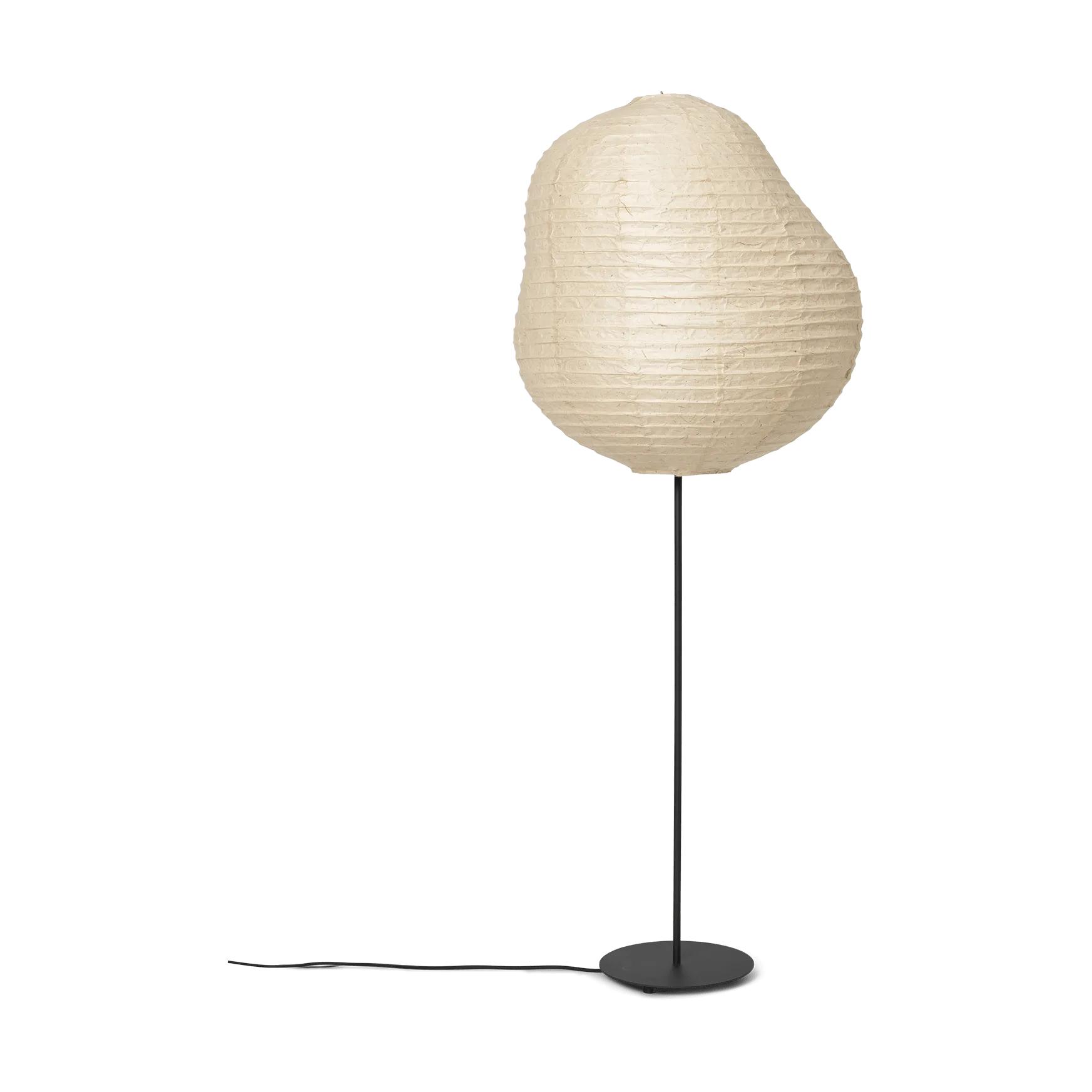 Kurbis golvlampa high, Natural-black Ferm Living