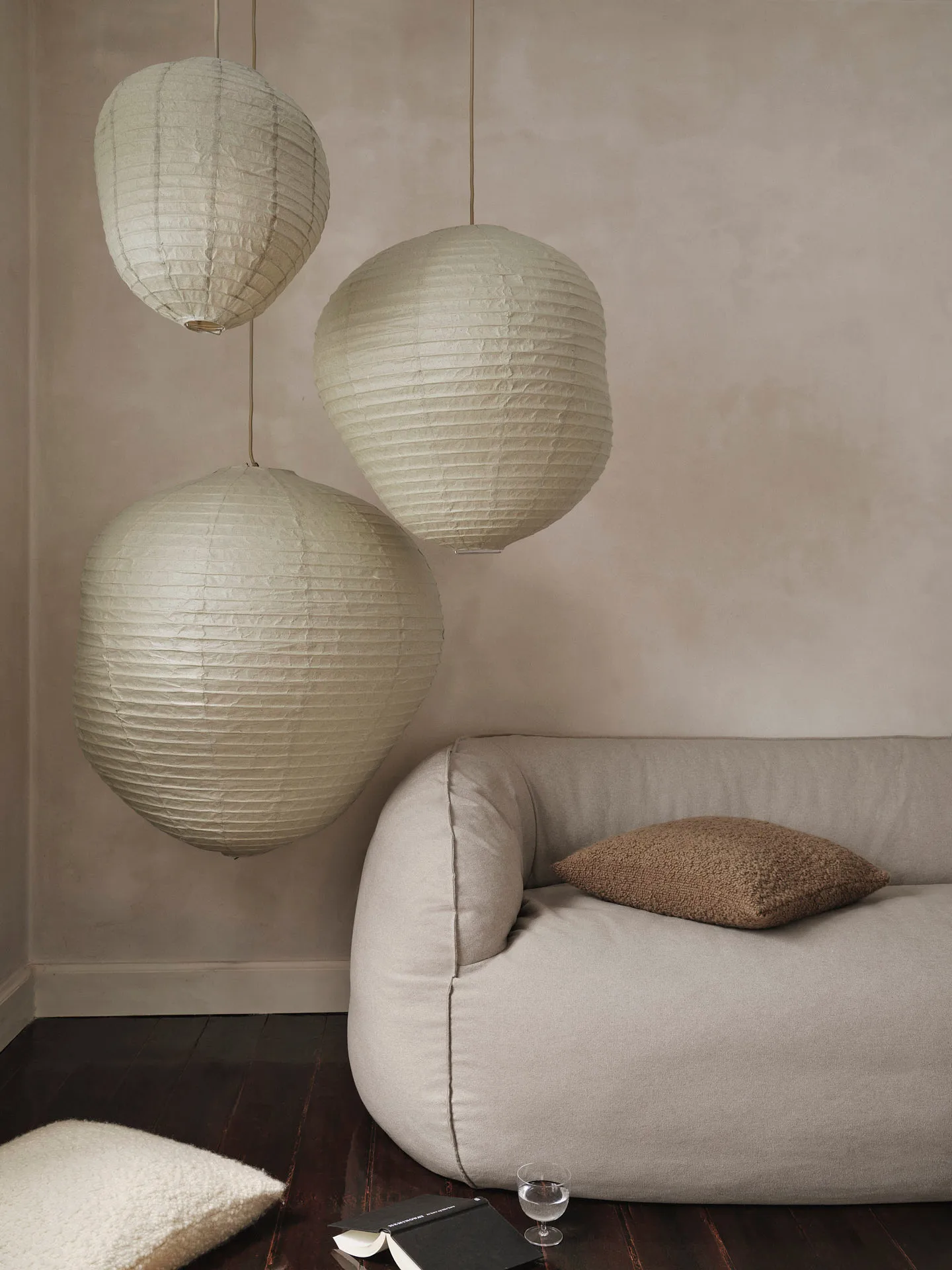 Kurbis Lampenschirm, 40 cm, Dark sage Ferm Living
