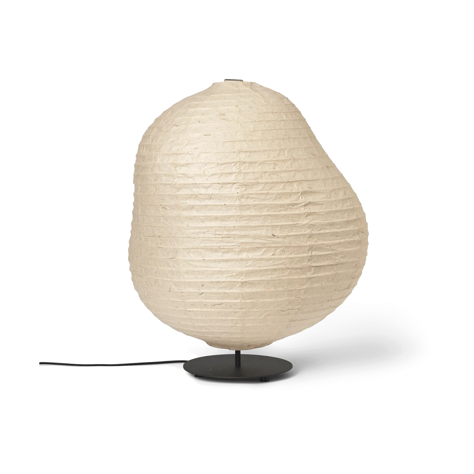 Kurbis Stehleuchte low, Natural-black Ferm Living