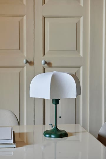 Poem table lamp Ø30x42 cm - White-grass green - Ferm Living