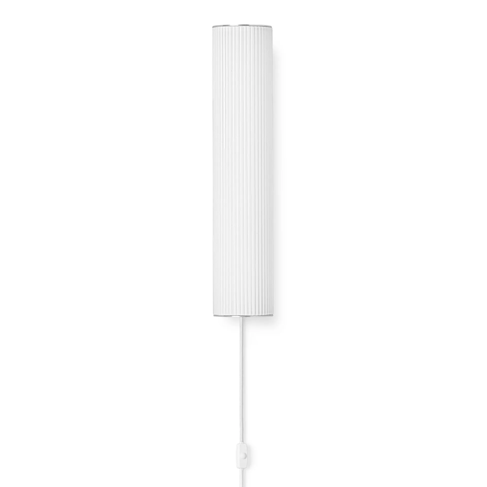 Vuelta Wandleuchte 40cm, Weiß-Edelstahl Ferm Living