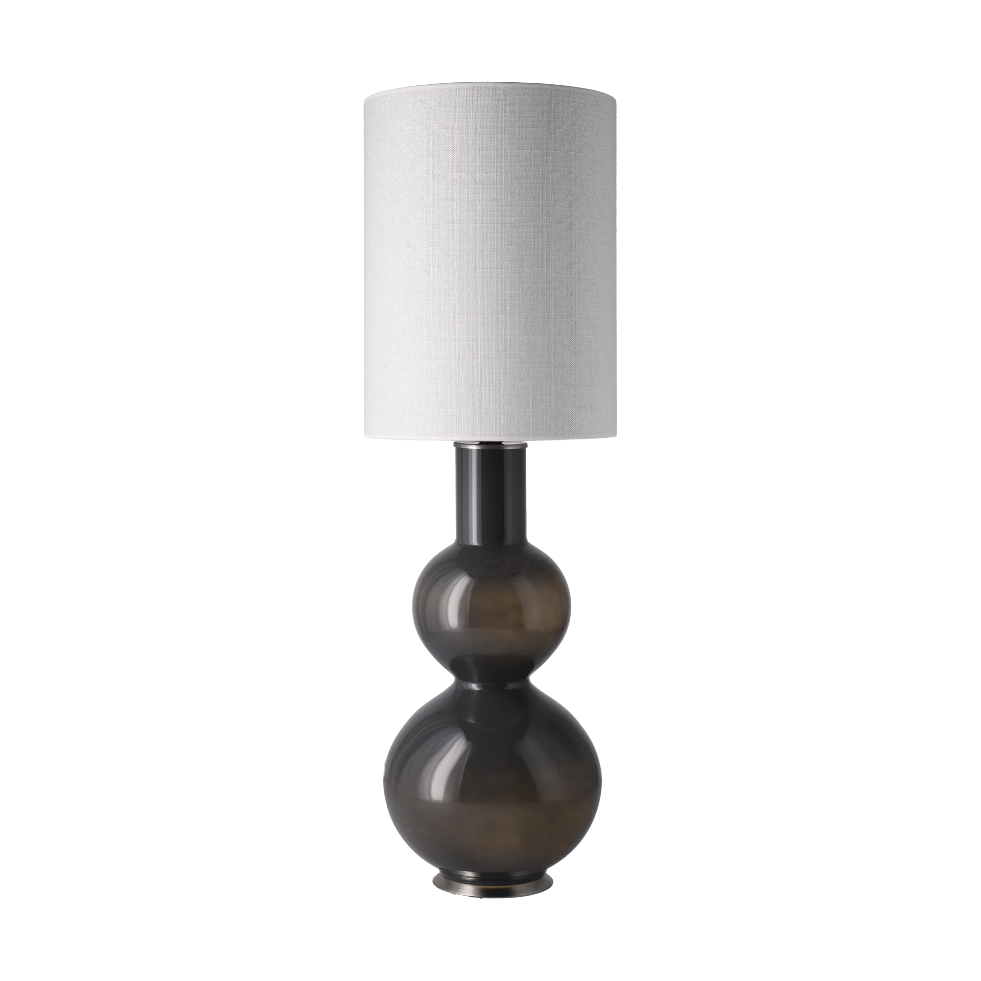 Augusta bordslampa grå lampfot, Babel Beige L Flavia Lamps