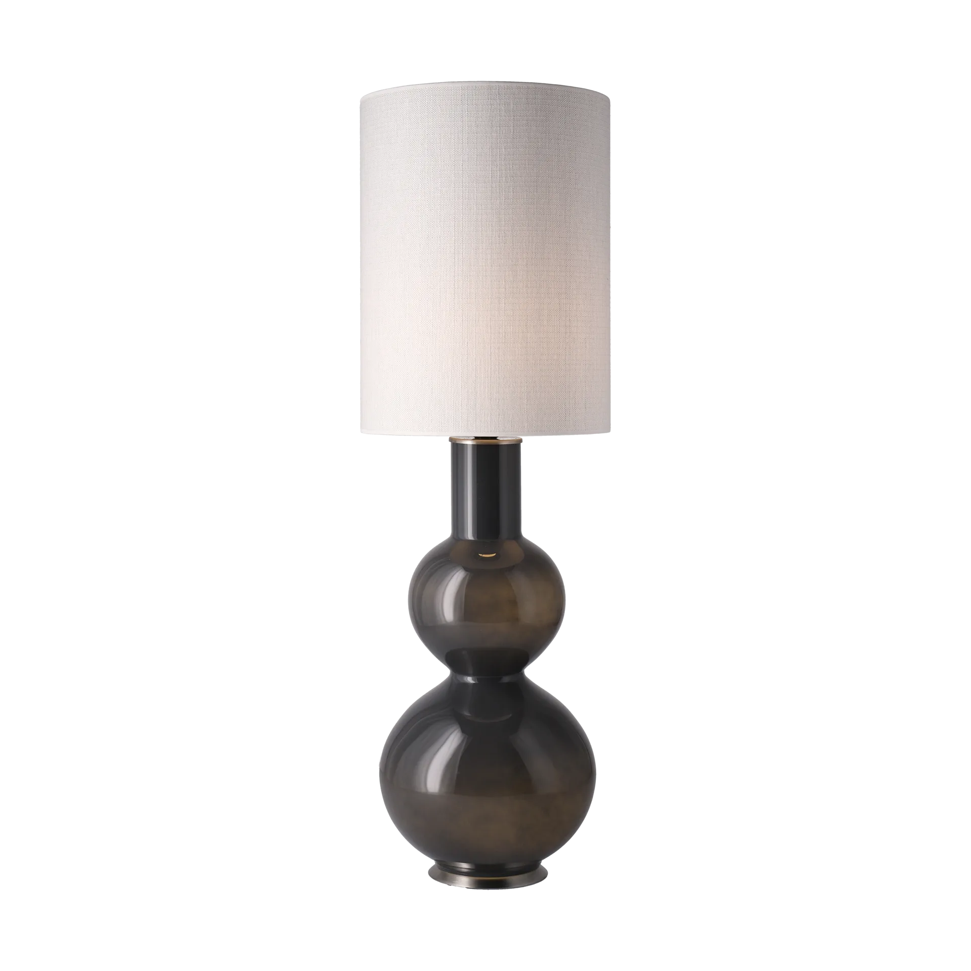 Augusta bordslampa grå lampfot, Babel Beige L Flavia Lamps