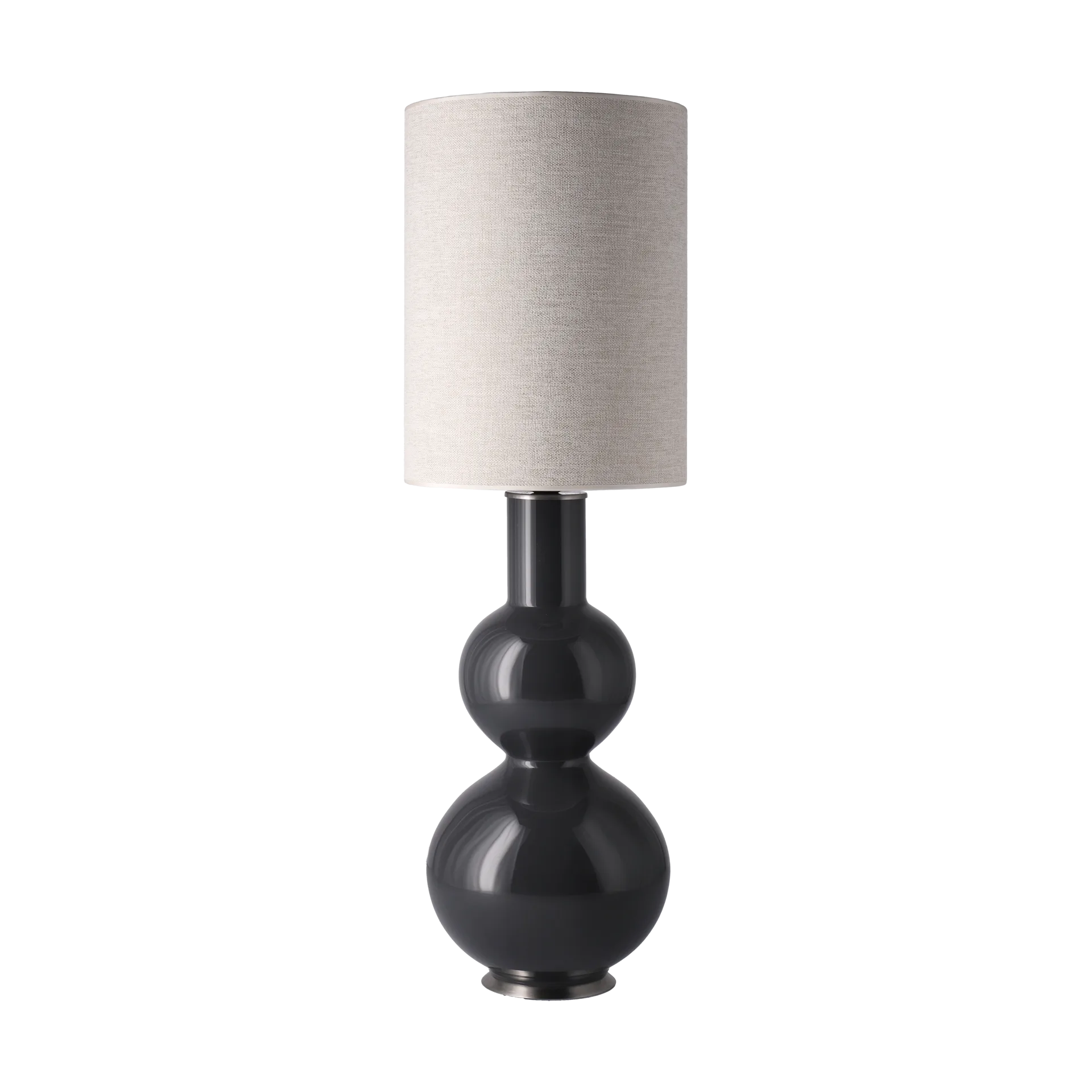 Augusta bordslampa grå lampfot, London Beige L Flavia Lamps