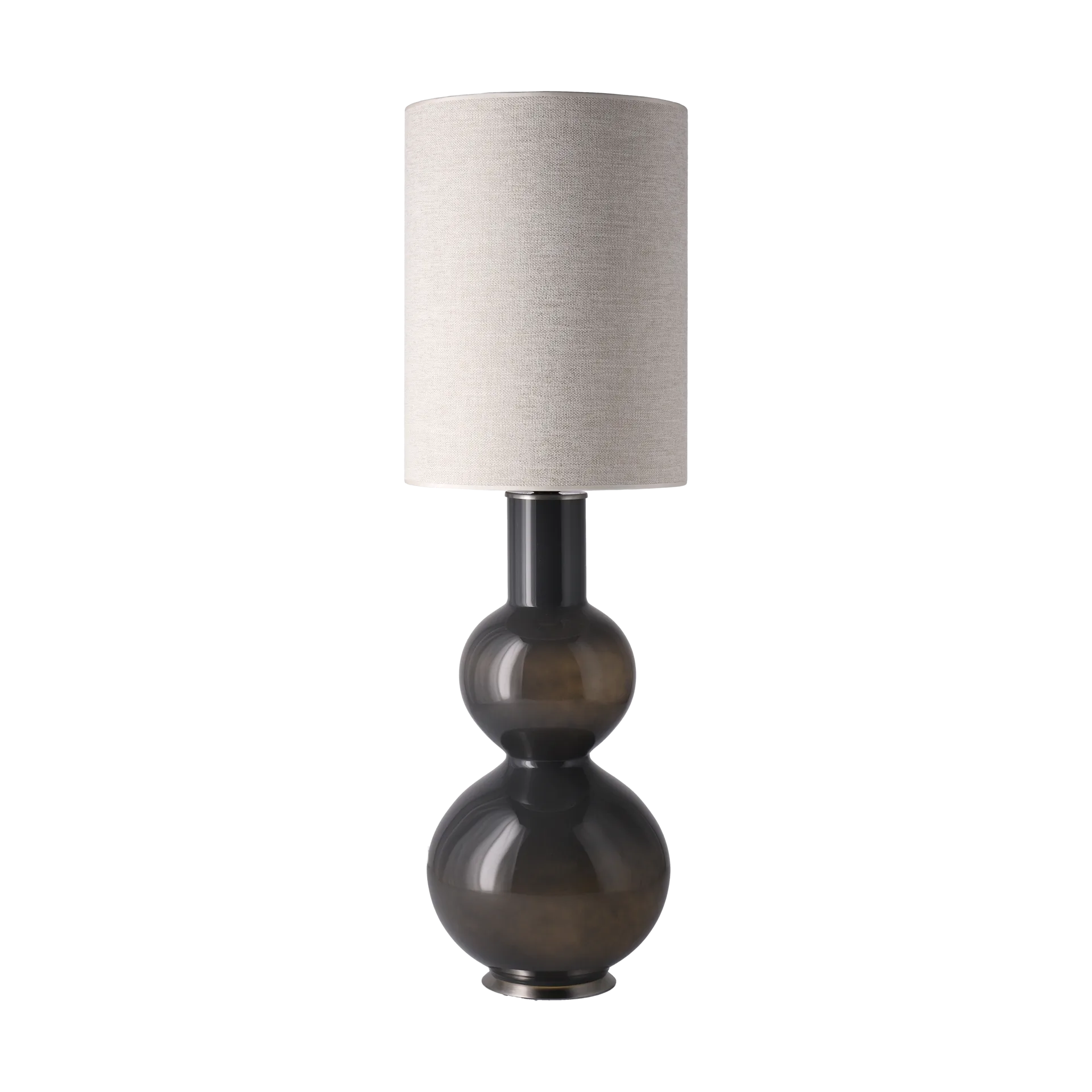 Augusta bordslampa grå lampfot, London Beige L Flavia Lamps