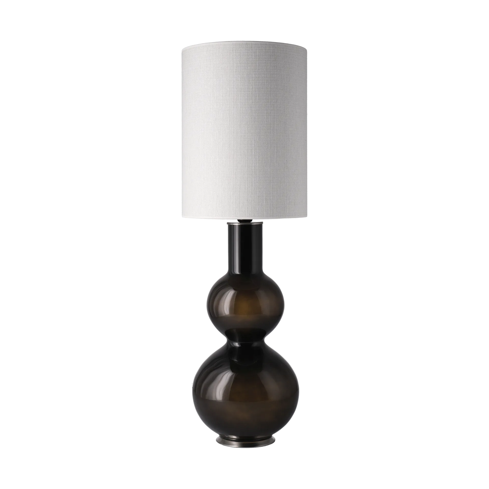Augusta table lamp black lamp base, Babel Beige L Flavia Lamps